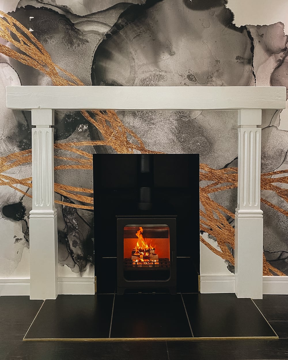 log burning stove in essex