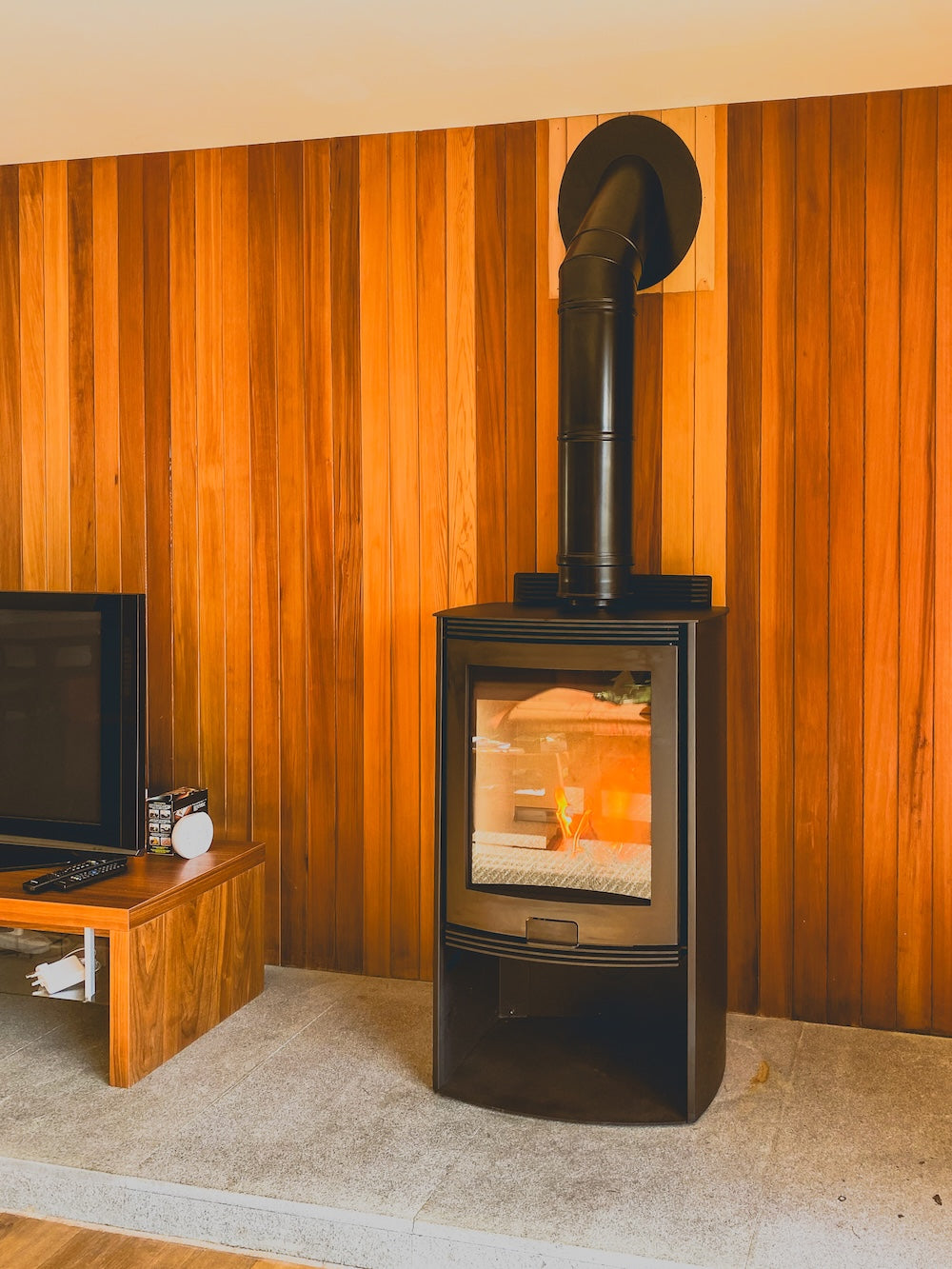 Wood burning stove in Essex